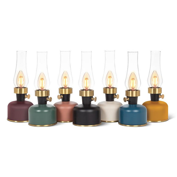 Lantern LED Lamp with Chimney - Blue