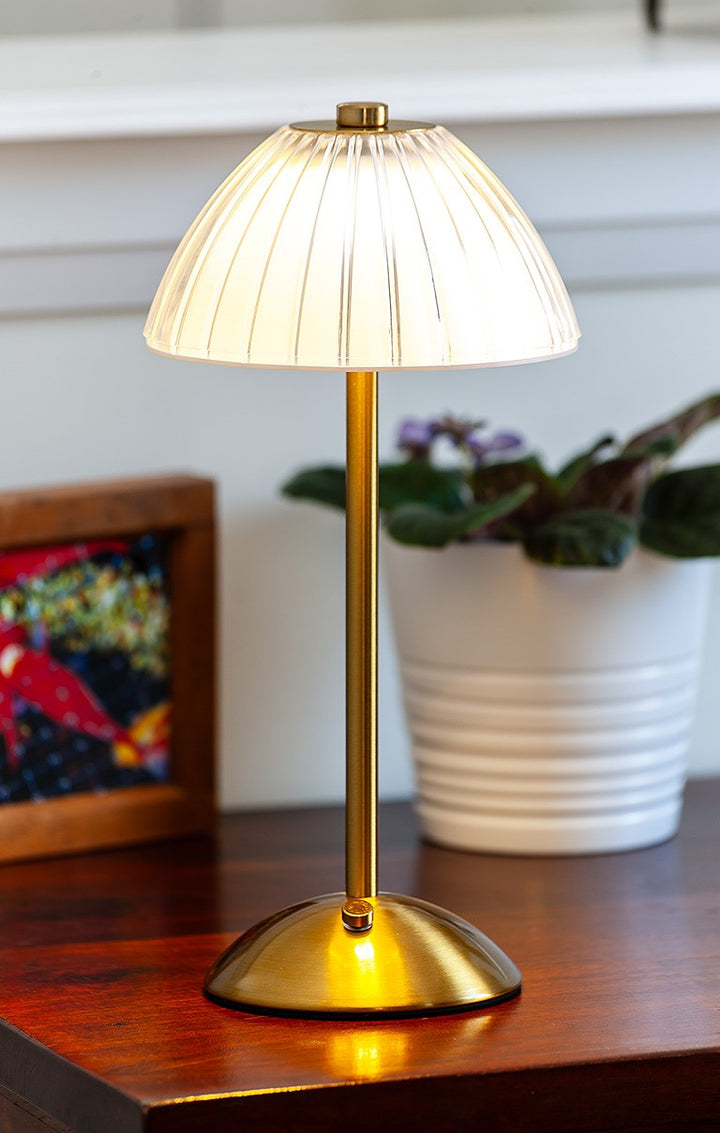 Fancy Shade LED Table Light - Gold