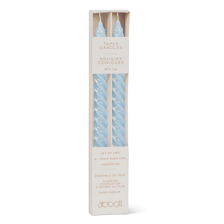 Tight Spiral Candle - Blue