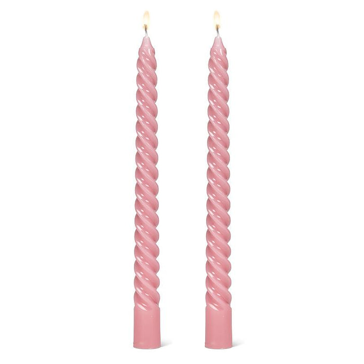 Tight Spiral Candle - Pink