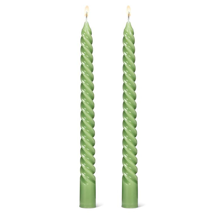 Tight Spiral Candle - Sage