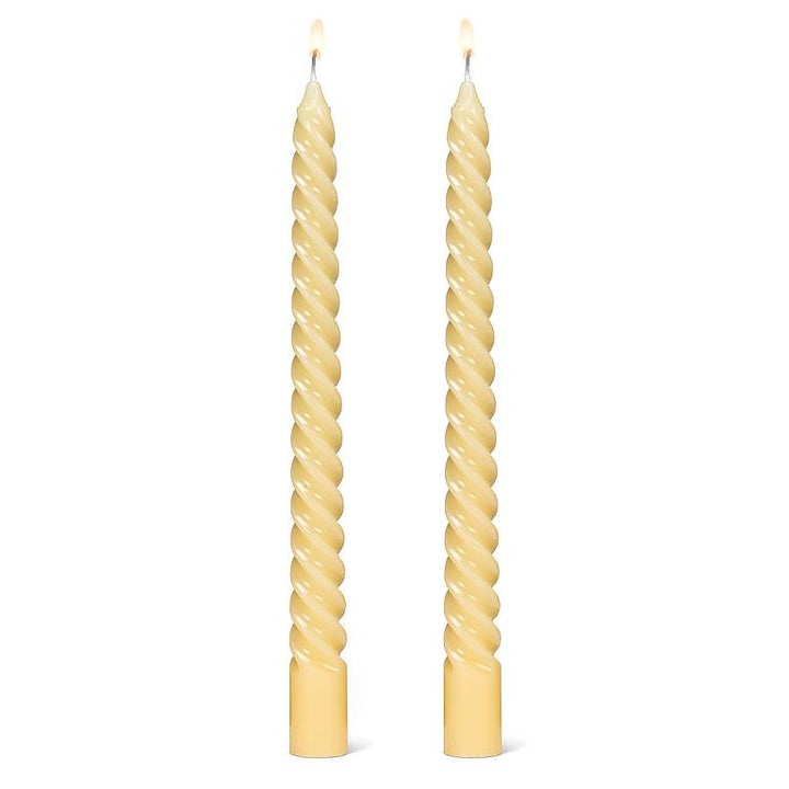 Tight Spiral Candle - Yellow