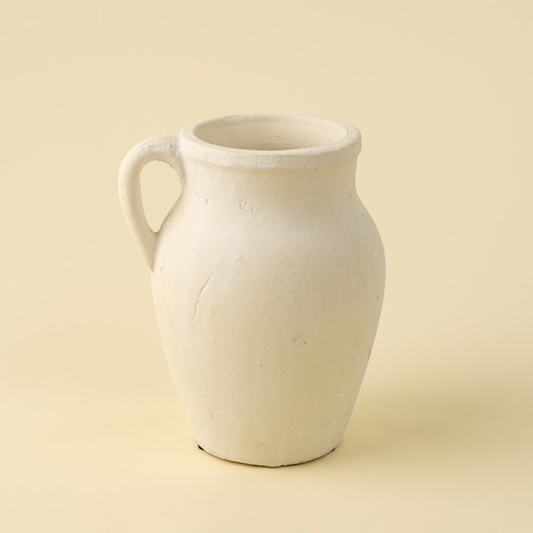 Rhodes Pitcher Small Vase - Cream
