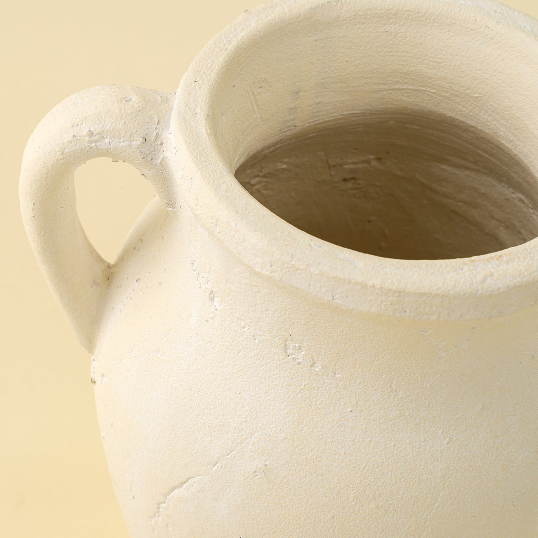 Rhodes Pitcher Small Vase - Cream