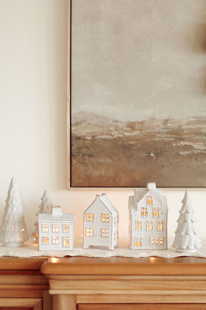 Winter Chalet Tealight House - Small