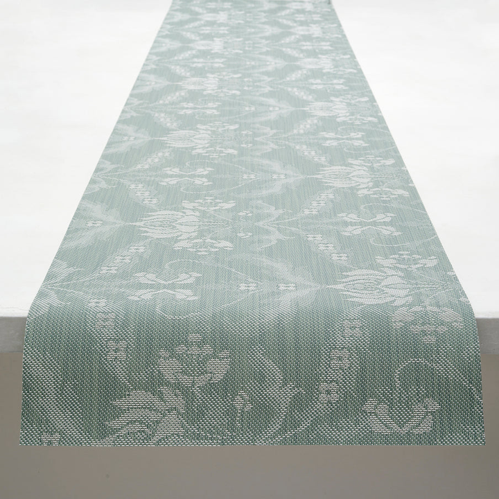 Chilewich Damask Table Runner, Abalone - 14" X 72"