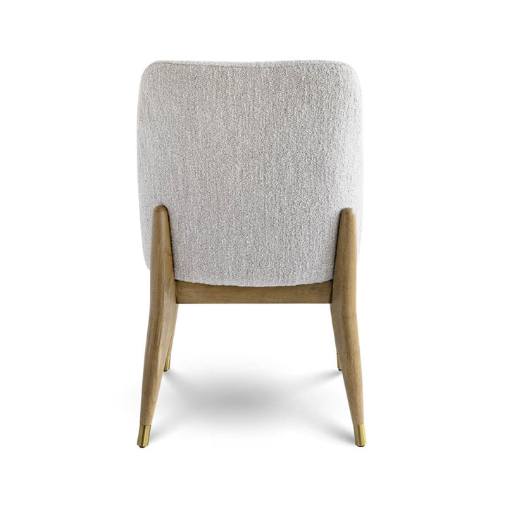 Fawcett Dining Chair - Taupe Boucle With Salted Oak Frame