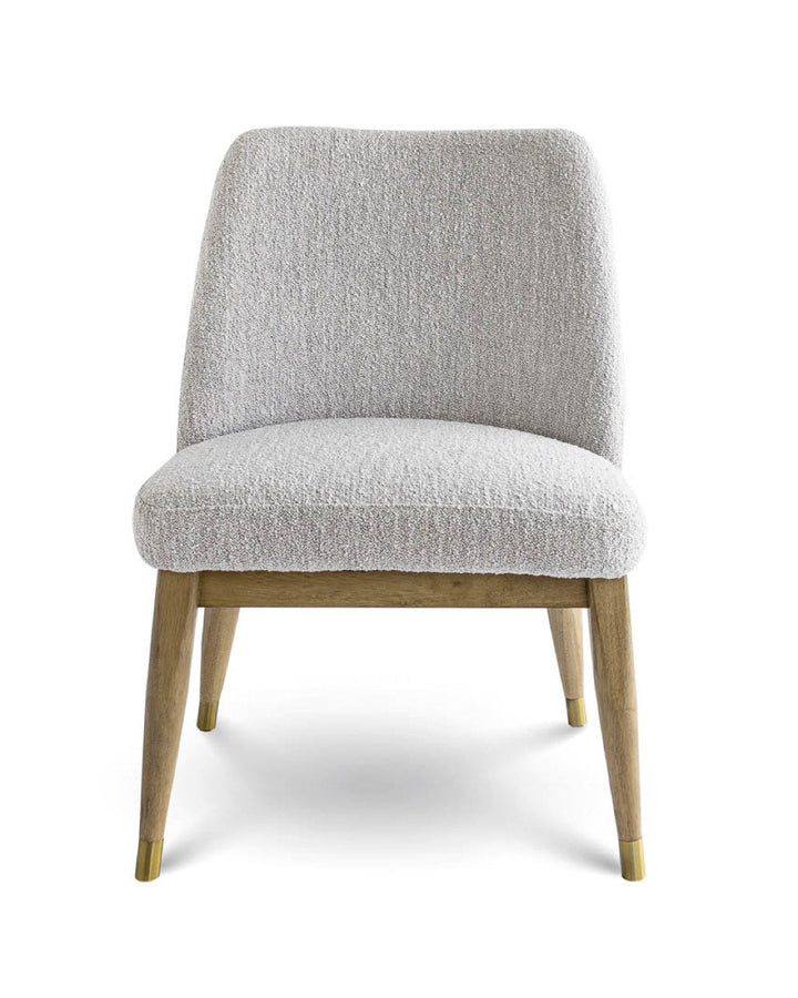 Fawcett Dining Chair - Taupe Boucle With Salted Oak Frame
