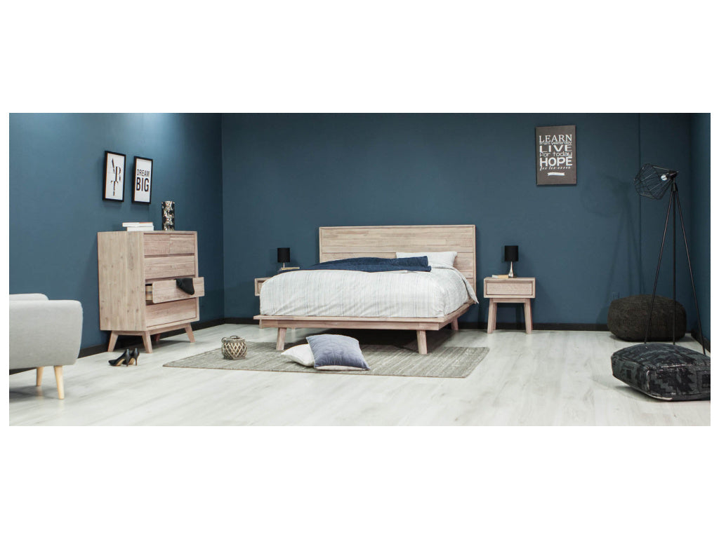Gia 1 Drawer Nightstand - Driftwood