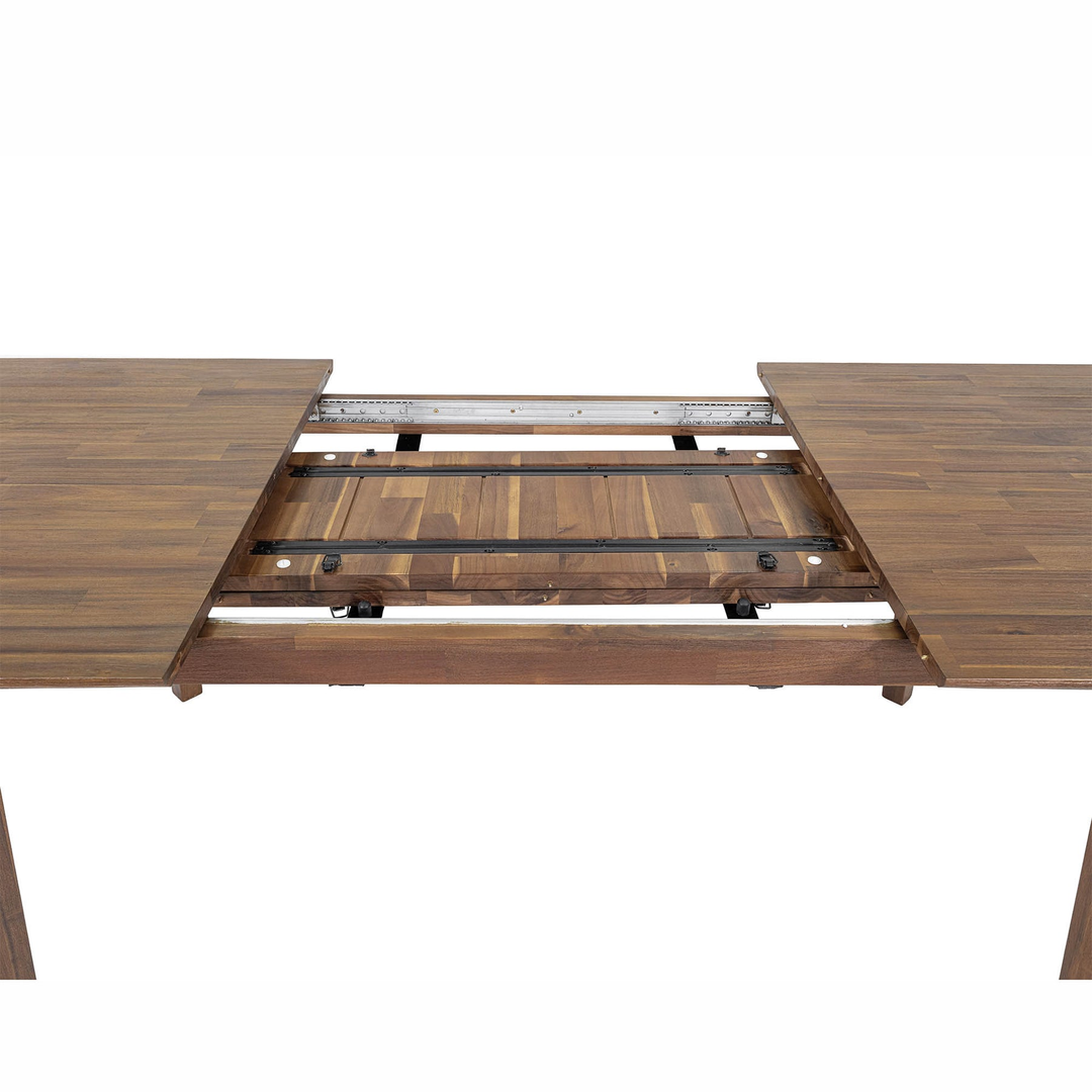 Gia Extension Dining Table 71"L (102.4"L With 2 leaves) - Warm Pecan