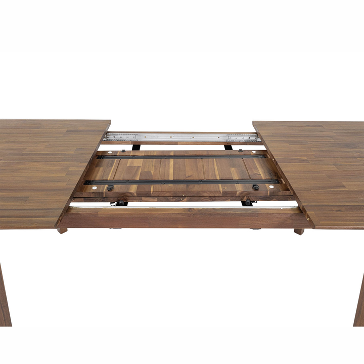 Gia Extension Dining Table 71"L (102.4"L With 2 leaves) - Warm Pecan