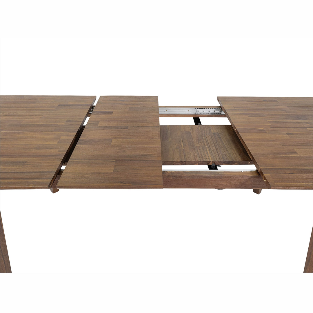 Gia Extension Dining Table 71"L (102.4"L With 2 leaves) - Warm Pecan