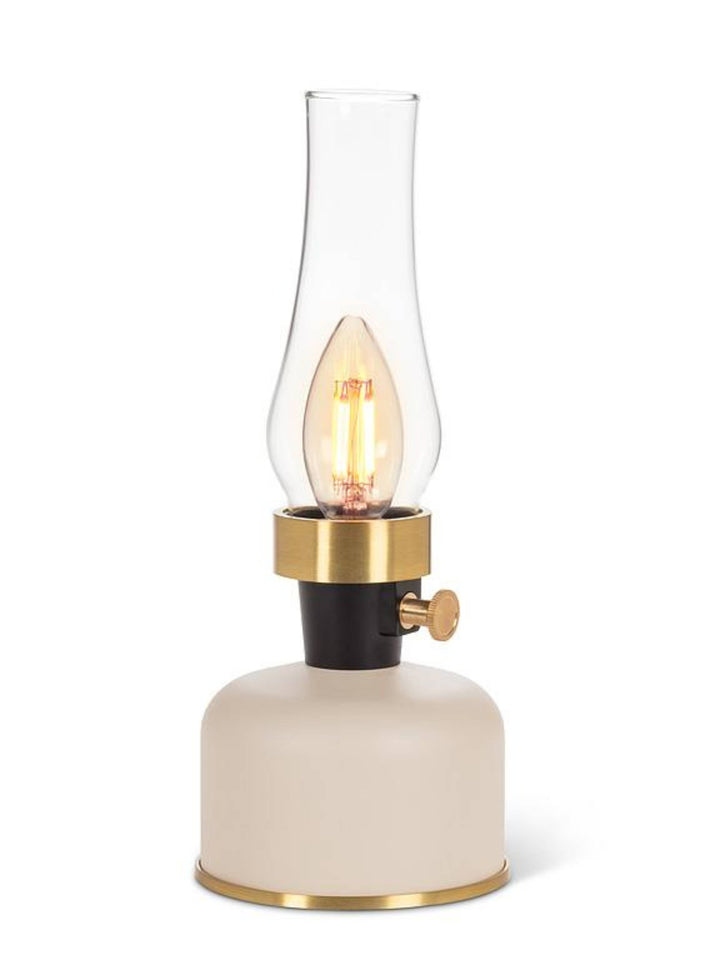 Lantern LED Lamp with Chimney - Ivory