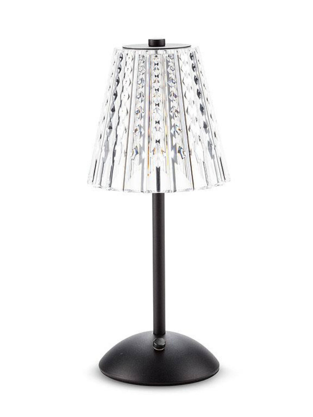 Crystal Shade LED Table Light - Black