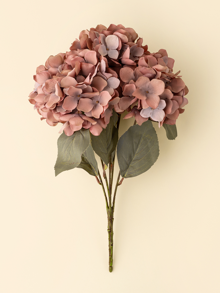 Autumn Hydrangea Spray - Dusty Pink