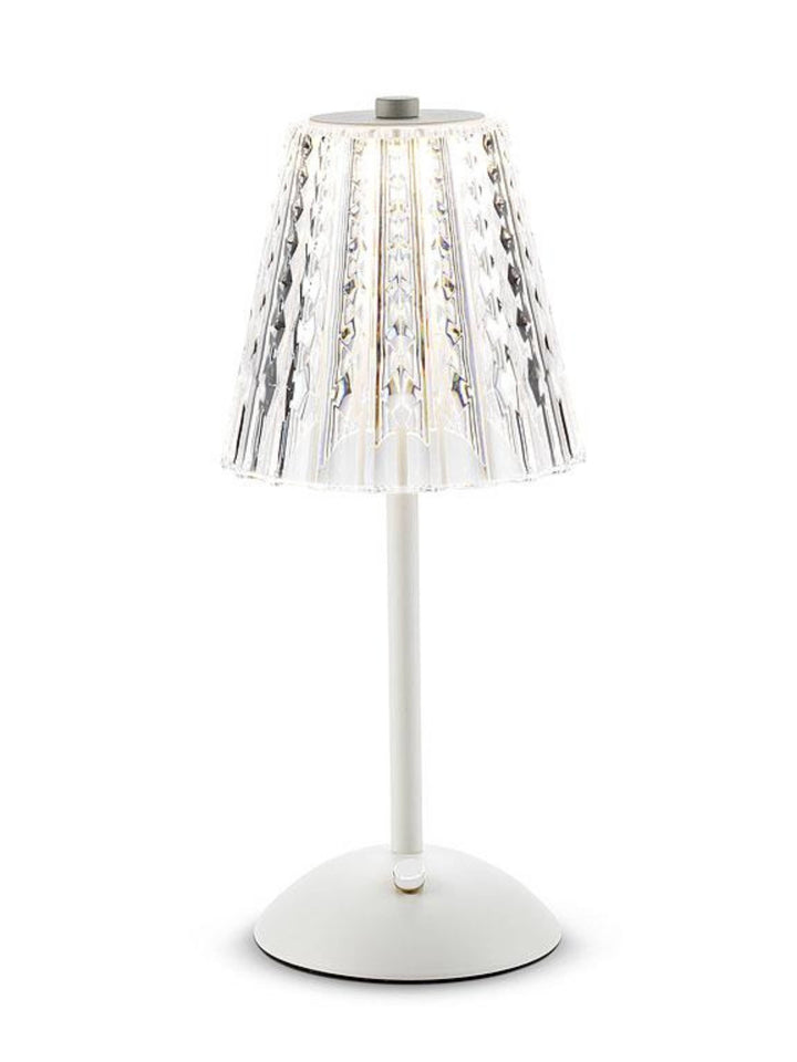 Crystal Shade LED Table Light - White