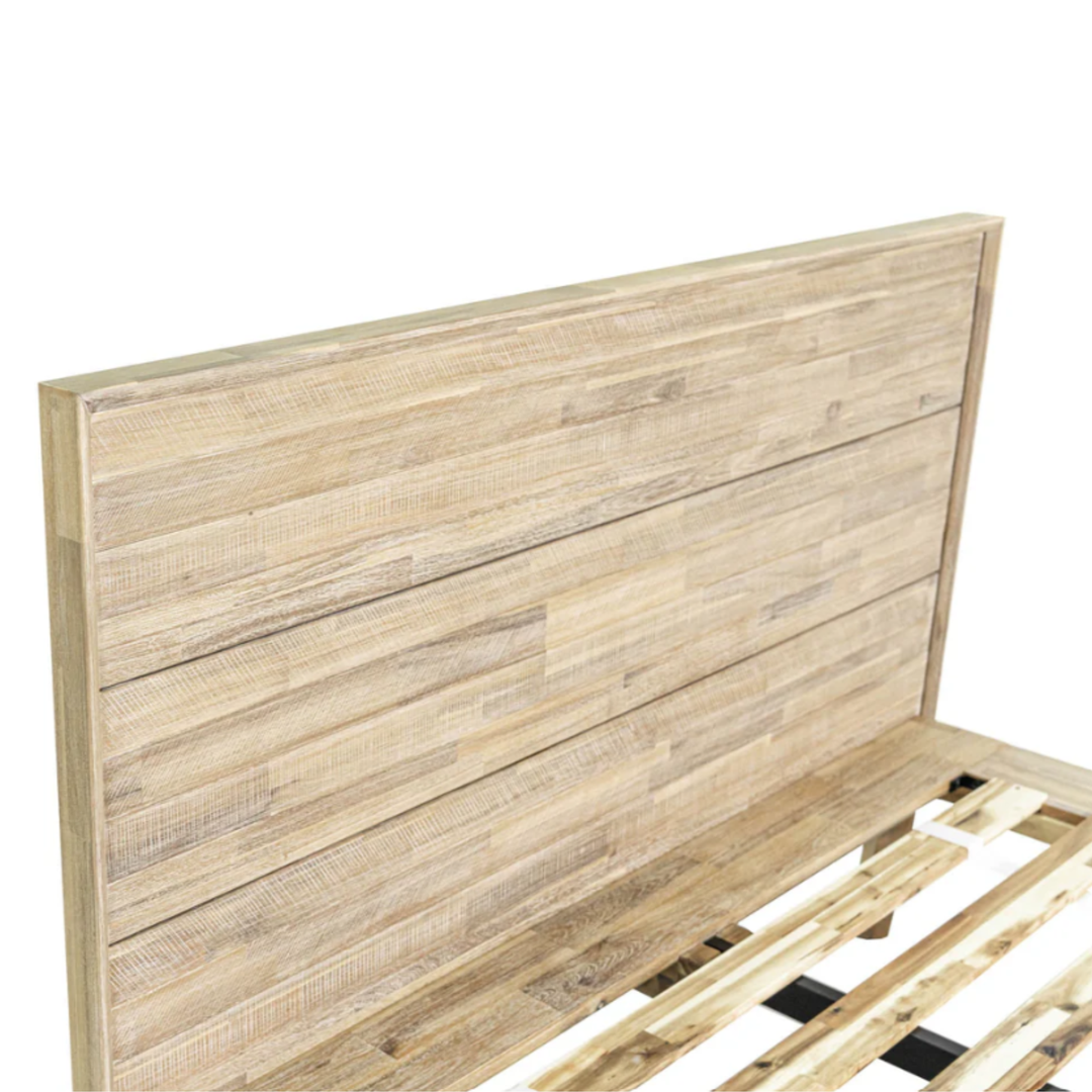 Gia Bed, Light Driftwood - Queen Or King