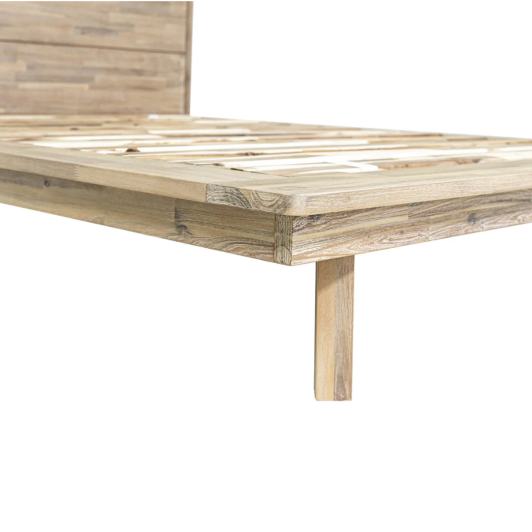 Gia Bed, Light Driftwood - Queen Or King