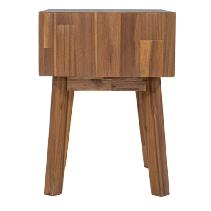 Gia 1 Drawer Nightstand - Warm Pecan