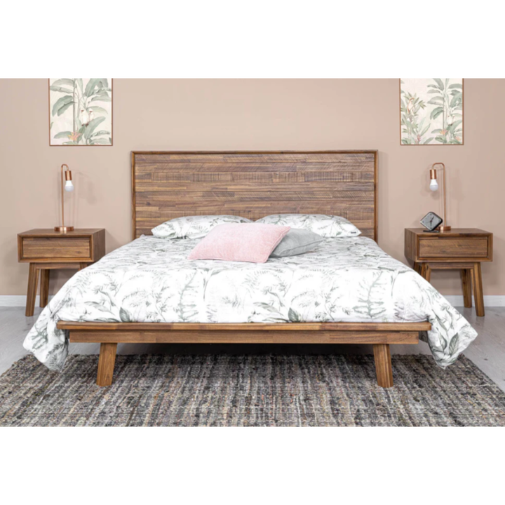 Gia 1 Drawer Nightstand - Warm Pecan