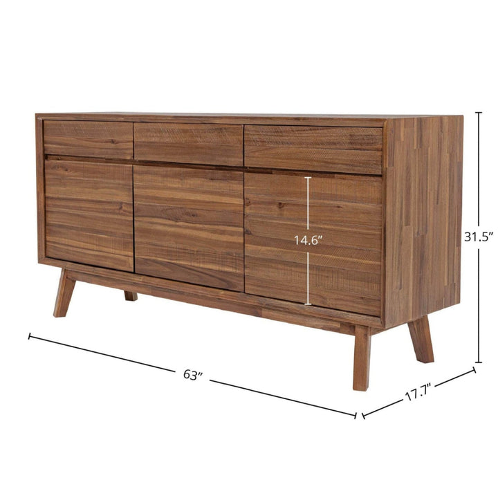 Gia Sideboard - Warm Pecan