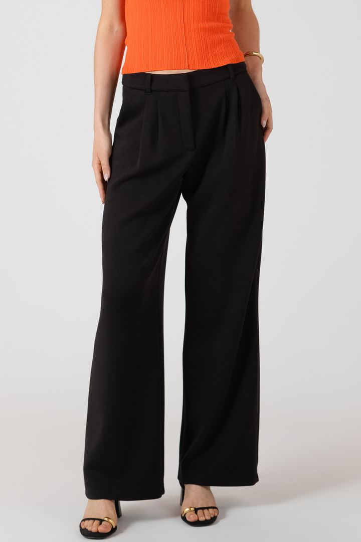 Room 34 Scuba Knit Trouser - Black