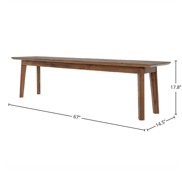 Gia 1 Drawer Nightstand - Warm Pecan