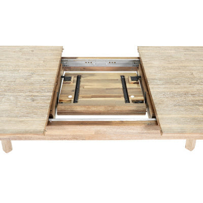 Gia Small Extension Dining Table - 55"L (71"L With leaf) - Driftwood