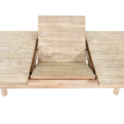 Gia Small Extension Dining Table - 55"L (71"L With leaf) - Driftwood