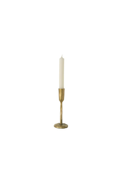 Luna Gold Forged Candlestick