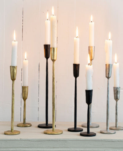 Luna Forged Candlestick