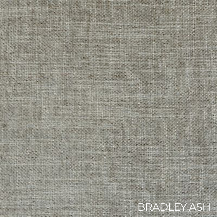 Textured medium grey fabric swatch in Bradley Ash color