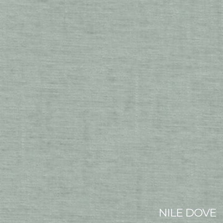 Nile Dove light grey fabric swatch with a textured pattern
