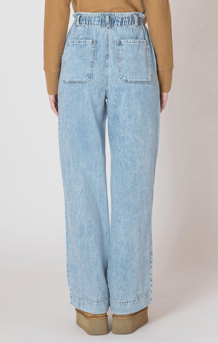 Dex Wide Leg Denim Pant - Washed Blue