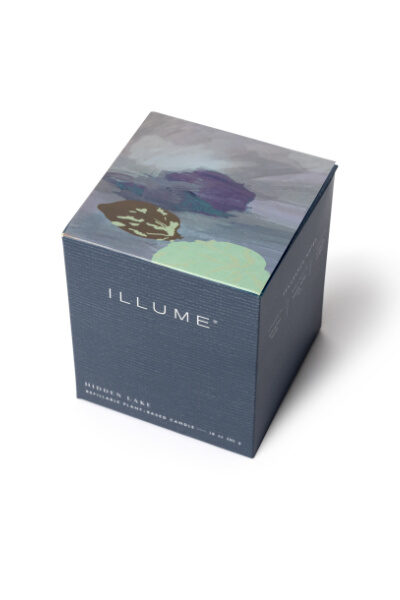 Illume Hidden Lake Refillable Boxed Glass Candle