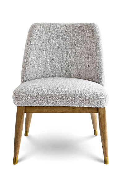 Fawcett Dining Chair - Salted Oak base, Taupe Boucle